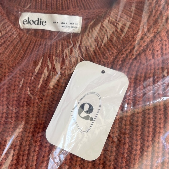 Elodie Rust Crew Neck Sweater - Picture 6 of 8